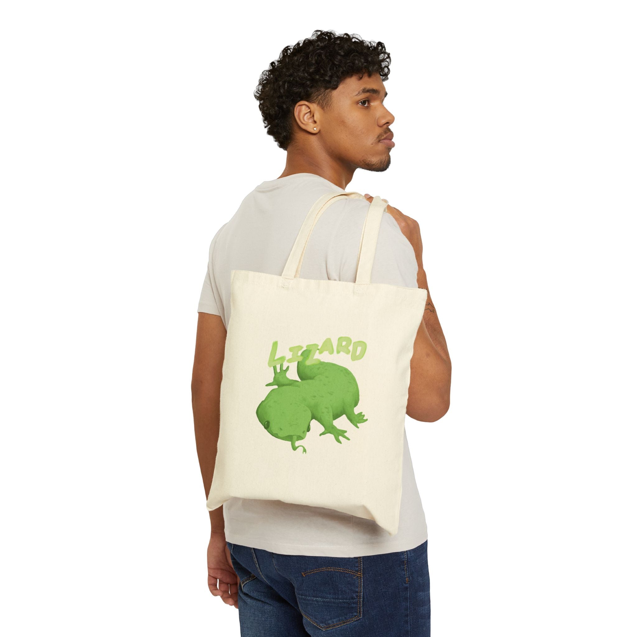 lizard tote bag