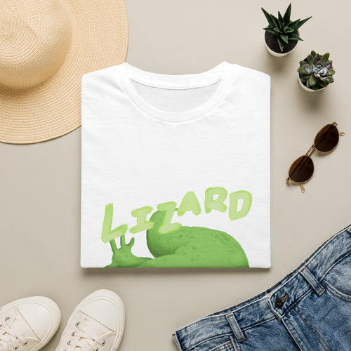 'lizard shirt' Cute Green Lizard Graphic T-Shirt — "LIZARD" Sketch Illustration
